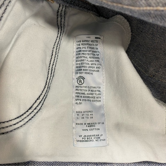 Wrangler 13 Original FR Jeans HRC2  2112 Flame Resistant Straight 42-30 … - Picture 7 of 12